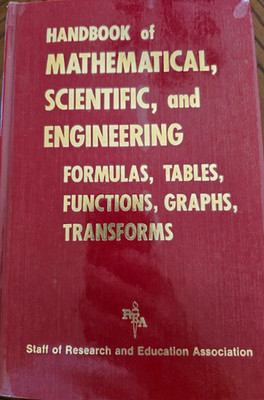 Handbook of Mathematical, Scientific, and Engineering Formulas, Tables, Function