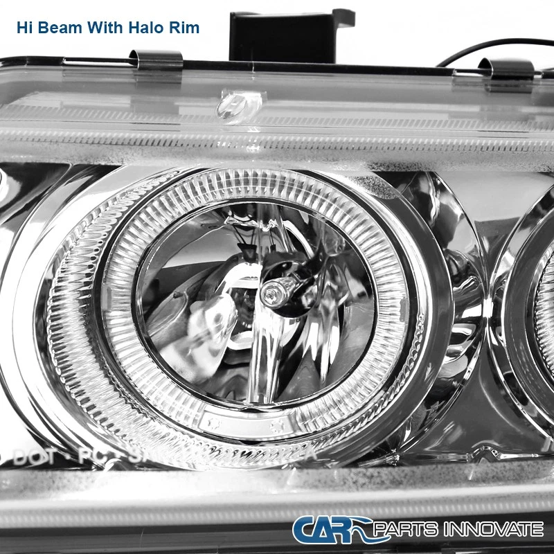 Fit 97-00 Avenger Chrysler Sebring Coupe LED Halo Projector Headlights Head Lamp Foto 3 de 4