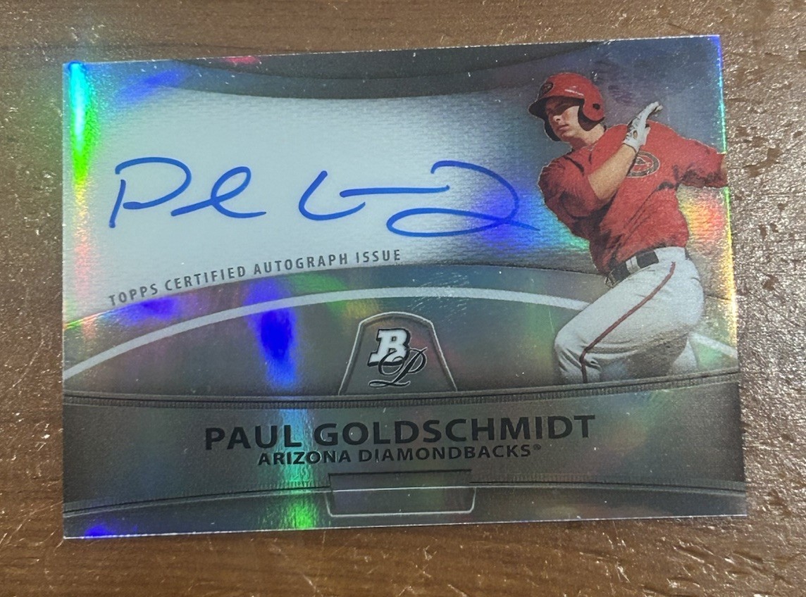 Paul Goldschmidt 2010 Bowman Platinum Auto Refractor BPA-PG 🔥 Diamondbacks RC
