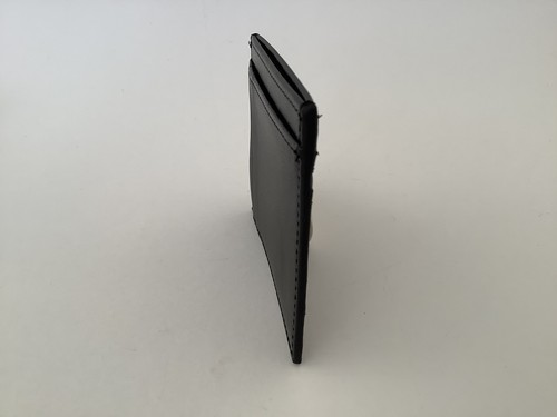 New Armani Exchange ‘Logo Print’ Smooth Black Leather 6-Card Holder - Picture 8 of 9