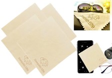 Natural Chamois Leather Eyeglass Cleaning Cloth Lens Cleaning Cloths Screen C...