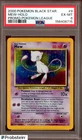 2000 Pokemon Black Star Promo Pokemon League #9 Mew Holo w/ Swirl PSA 6 EX-MT