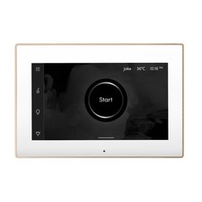 Mr Steam iSteamX Steam Shower Control and Steamhead in White Brushed Bronze