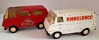 Fire Chief Pressed Steel Van 1970’s Vintage Red Tonka Department Van & Ambulance