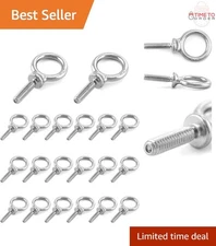 Eye Bolt 1/4 inch Marine Grade Stainless Steel Pack for Lifting and Rigging