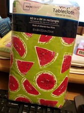 Mainstay Vinyl Tablecloth Watermelon 60" X 84" Rectangle