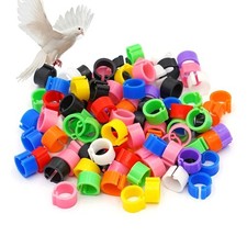 100pcs Leg Bands Plastic Chicken Pheasant Poultry Duck Bird Leg Rings ID Tags