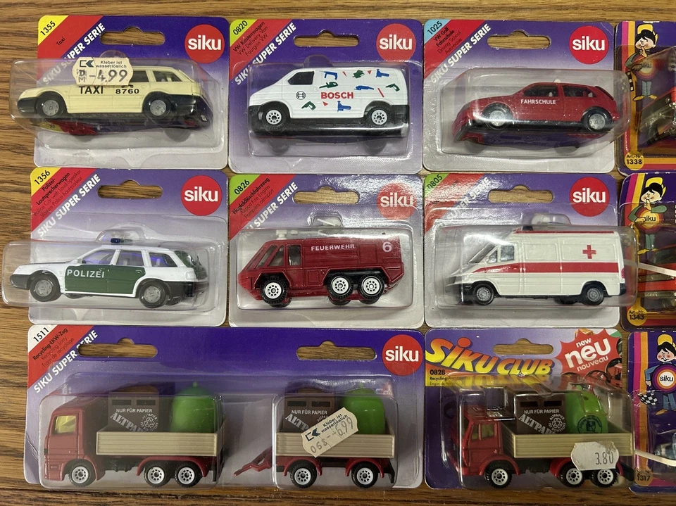Lote Die Cast Blister Siku 13. Varios modelos embalaje alemán Foto 2 de 3