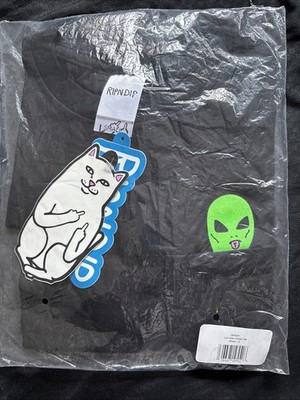RIPNDIP Lord Alien Black Short Sleeve Pocket T-Shirt Men's Size Small