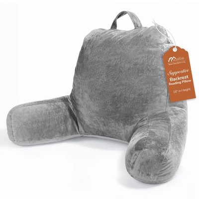 Reading Pillows for Sitting in Bed Adult Velvet Back Pillow Bed Sitting Up Bac