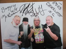 Signed WWE HOF Jimymy Valiant, Ricky Morton, Buggsy McGraw, with Manny Fernandez