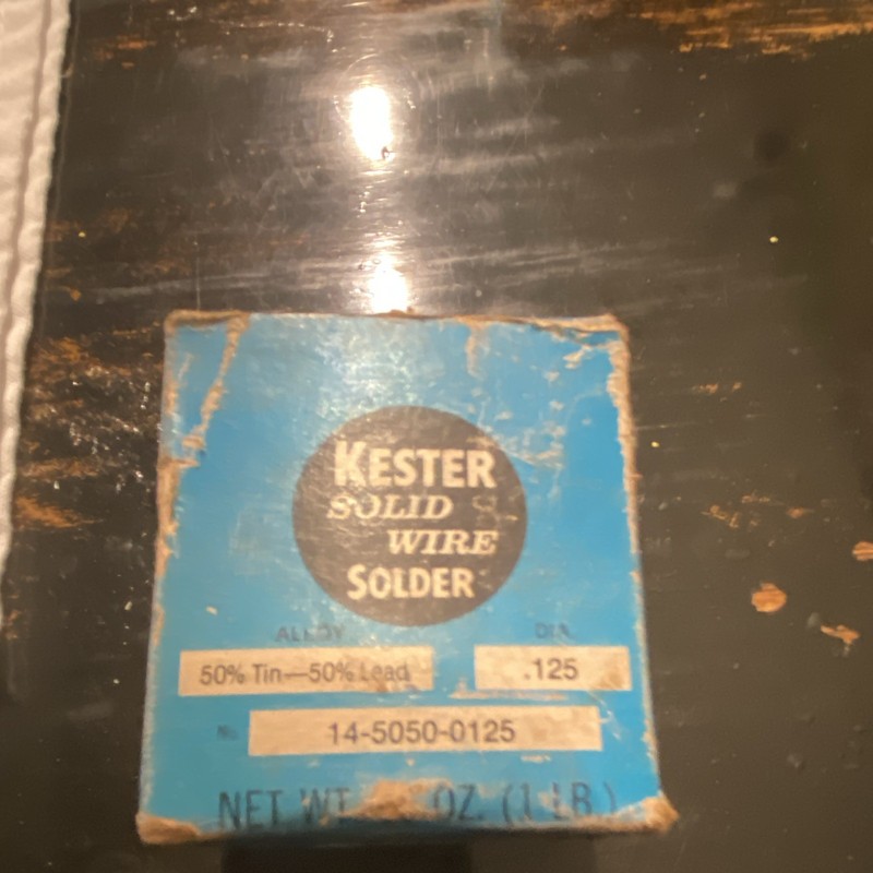 Kester 50/50 Solid Wire Solder Wire 0.125 in 1 lb Spool 14-5050-0125