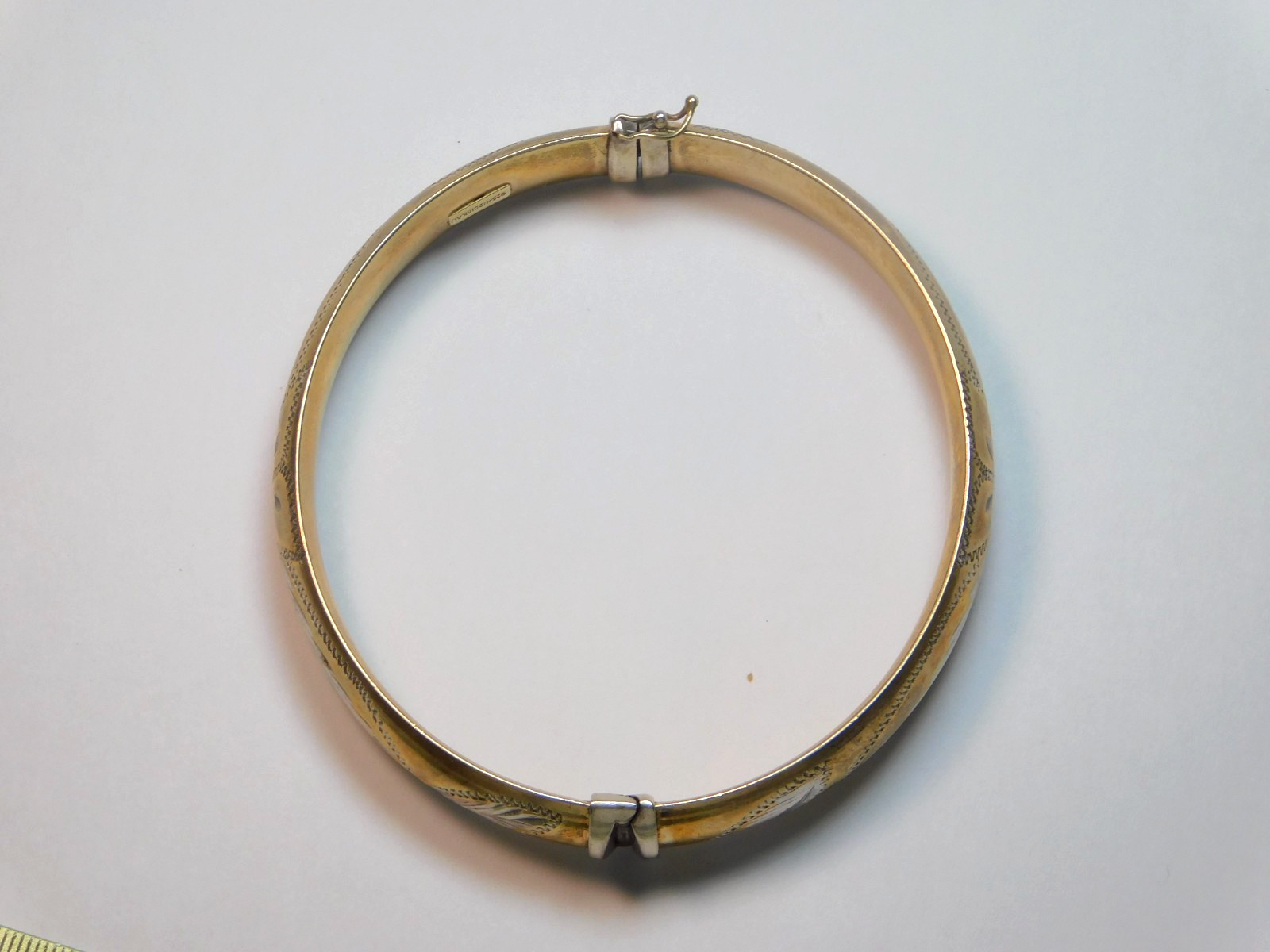 GOLD FILLED OVER SOLID STERLING SILVER ENGRAVED B… - image 7