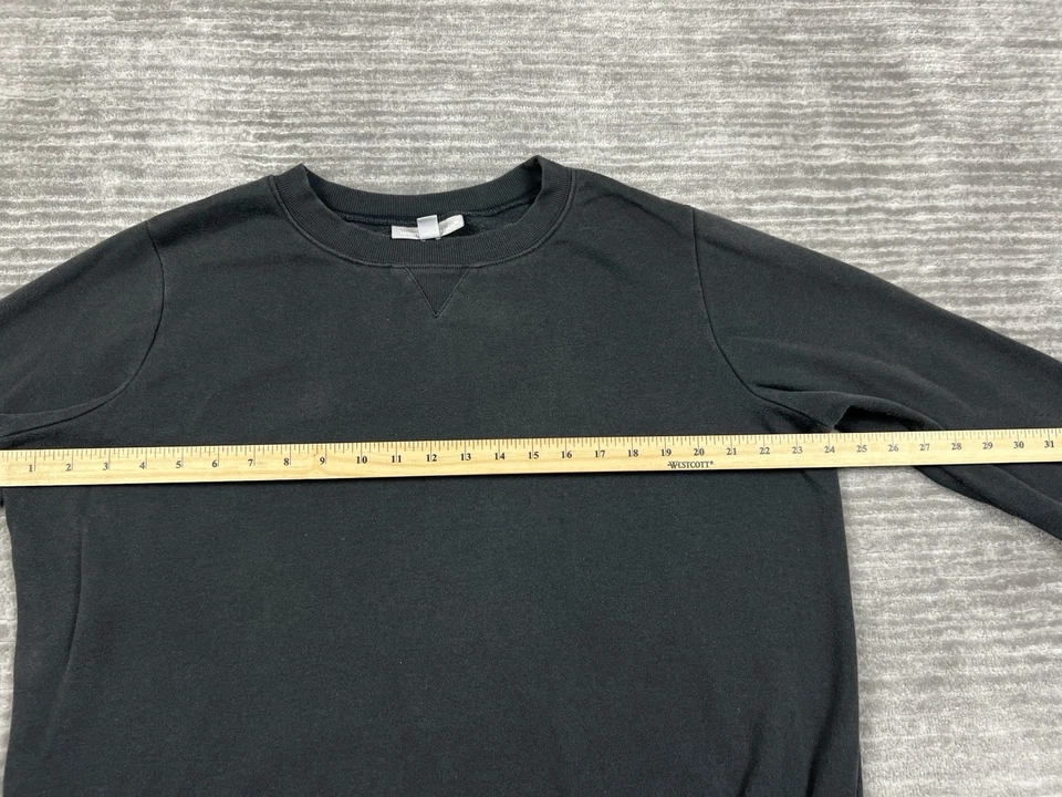 Sudadera Woman Within Mujer Mediana 14/16 Negra Manga Larga Mezcla Algodón Foto 4 de 4