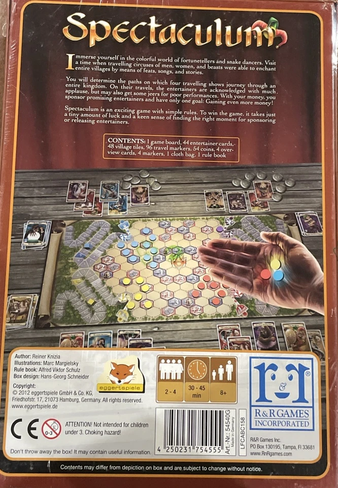 R&R Boardgame Spectaculum 2012 RARE BRAND NEW SEALED  - Image 2 of 3