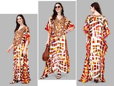 Digitally Printed Smooth Satin Women 17 Dress Nightwear Free Shipping