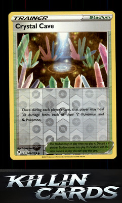 Reverse Holofoil Crystal Cave 144/203 Pokemon Uncommon SWSH07: Evolving Skies Ca