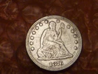 1876 Seated Liberty Silver Quarter Full Liberty #CA