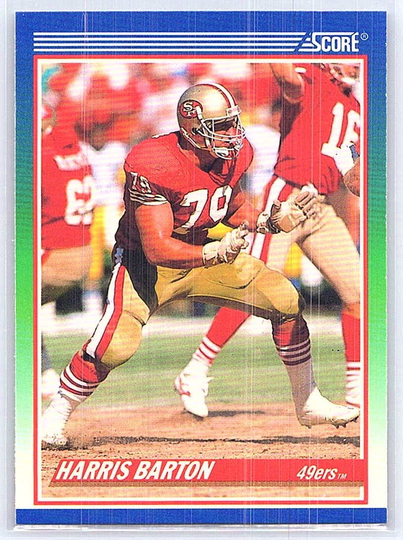 1990 Score #395 Harris Barton