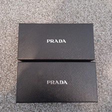 Prada Glasses Gift Storage Box Only Black Saffiano Style Lot of 2