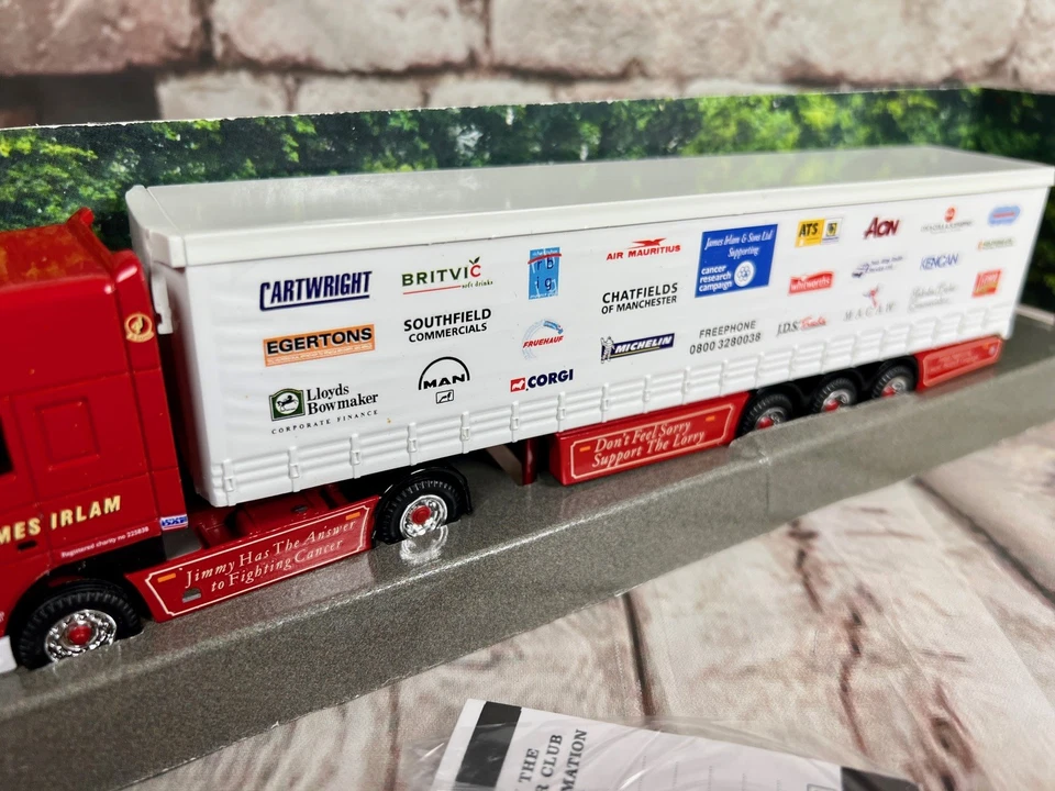 Corgi 1/64 cc87003 James Irlam Leyland Daf 95 Curtainside Die-Cast Truck Boxed - Image 3 of 4