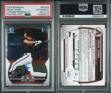Topps 2023 Bowman Chrome Prospects Druw Jones BCP-25 RC Auto PSA 10 /499 Dbacks