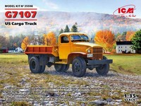 Icm 1/35 Kit MilitÄR Lkw G7107 Us Cargo Truck Modellbau Statisches Modell
