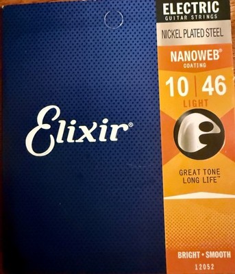 Elixir Guitar Strings Nanoweb Electric Light 10-46