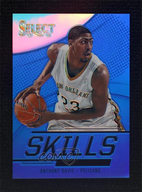 2013-14 Panini Select Skills Blue Prizm 5/49 Anthony Davis #23 s6i