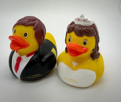 Lufthansa First Class Enten   Brautpaar (Braut & Bräutigam)   SUPER SELTEN   SET
