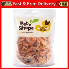 Pet 'n Shape Chik 'n Rings – Natural Chicken Breast Jerky Dog Treats, 2 Pound