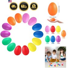 14 PCS Egg Shakers Percussion Musical Egg Maracas Easter Egg Kids Toys Plastic
