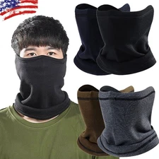 Winter Fleece Neck Warmer Gaiter Balaclava Ski Face Mask Scarf for Cold Weather