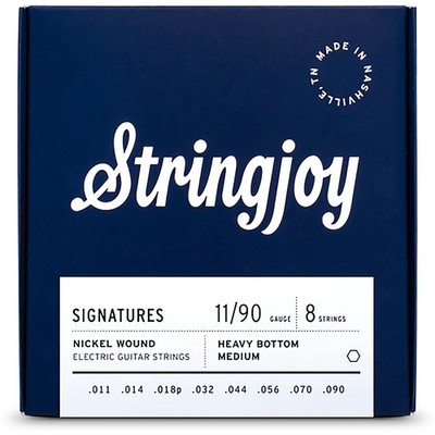 Stringjoy Signatures 8 String Nickel Wound Electric Guitar Strings 11  90
