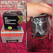 Pentax LOT AF200SA Electronic Flash 30365 JCPenny 3x Macro  2x Tele converters