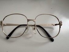 Vintage Christian Dior CD Gold Metal Eyeglasses Frames No Lenses