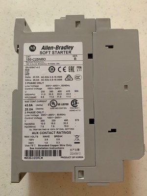 Allen-Bradley Soft Starter 150-C25NBD SER B *036165AC*