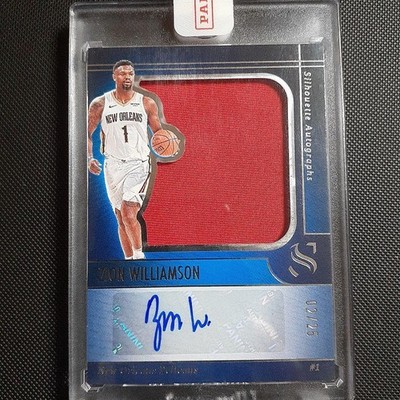 Zion Williamson 2024-25 Panini Silhouette Autographed Memorabilia Card Limited