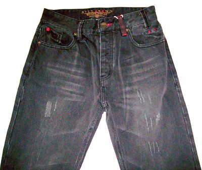 Men's Boy's Billabong Antwerp Destroyed Denim Jeans Heavy Metal Black Size  28 | eBay
