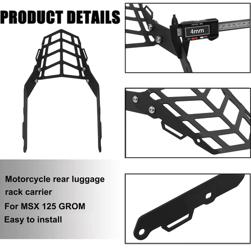 Rear Luggage Rack Bracket Carrier Fit For Honda Grom 125 MSX125 2021-2023 2022 - Picture 4 of 11