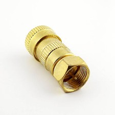 1pcs RF Antenna CATV TV FM Coax Cable F Male Plug Connector Adapter Gold Plated