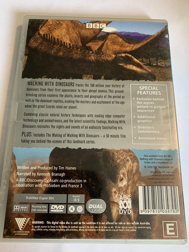 Walking With Dinosaurs Like New Region 4 DVD ( 2 Disc Set) (b21/2)free Postage - Picture 2 of 2