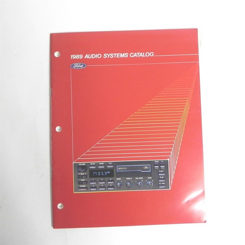 VINTAGE 1989 FORD AUDIO SYSTEMS KATALOG RADIOS STEREO HÄNDLER VERKAUFSPROSPEKT
