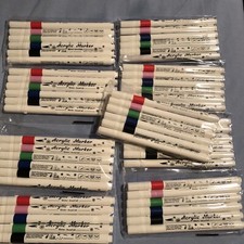 9 sets Acrylic Markers, 6 Colors each, White ...