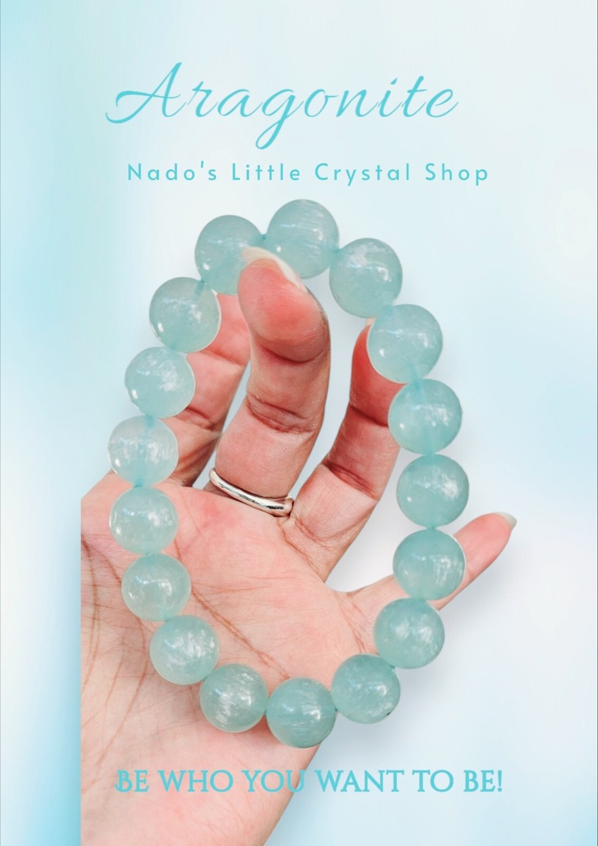 Natural Blue Aragonite Crystal Bracelet