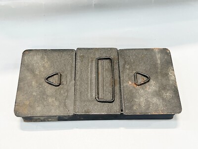 VINTAGE METALL SCHWARZ BLECH GELDDOSE EINSATZ FÜR BOX LIFT OUT ERSATZ