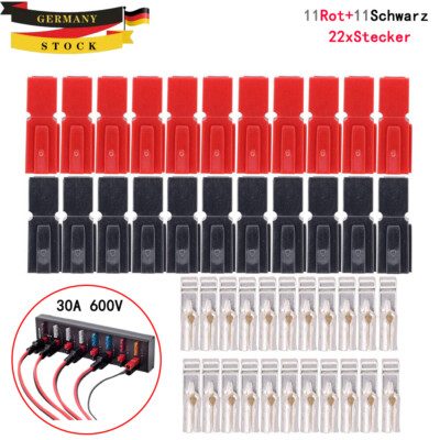 22x Anderson-Stecker + 22x 30A Elektrische Steckverbinder Anderson Powerpole SET