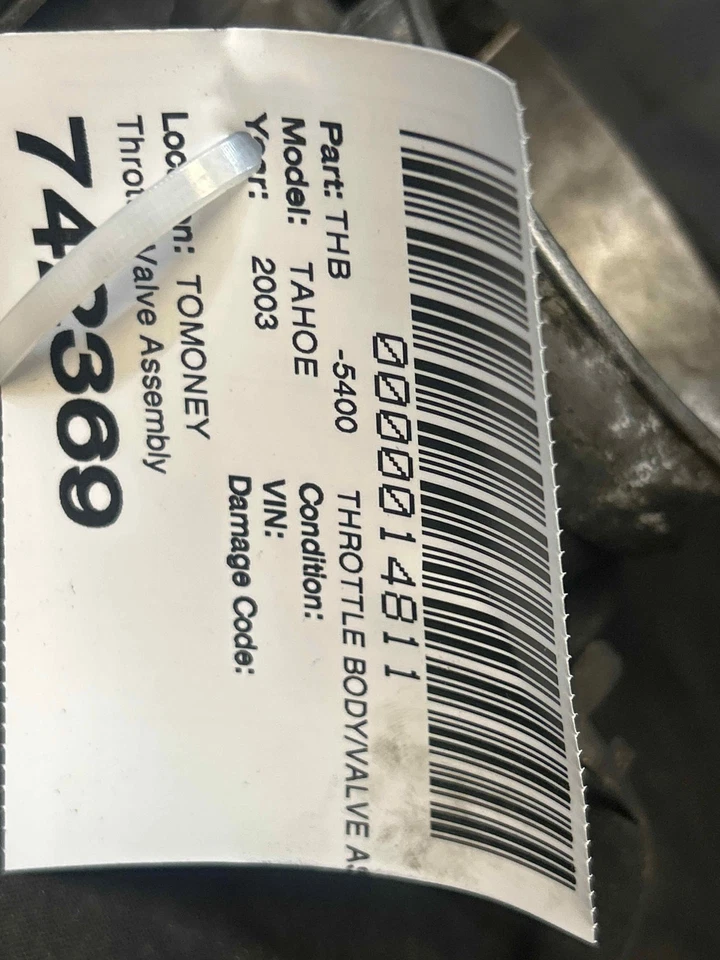 Fits 2003-06 CHEVY TAHOE Throttle Body OEM:12570800 Foto 4 de 4