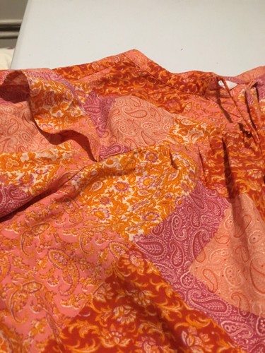 Sz 3X(22 ) Top Autumn Boho Floral/Paisley,Cotton Blend Soft,Comfort! Ruffles EUC - Picture 2 of 13