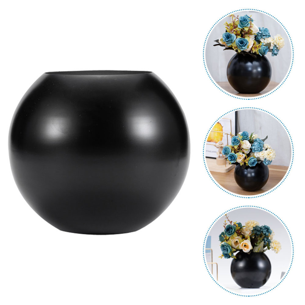 Stainless Steel Fish Bowl Flower Vase for Home or Wedding, Black eBay
